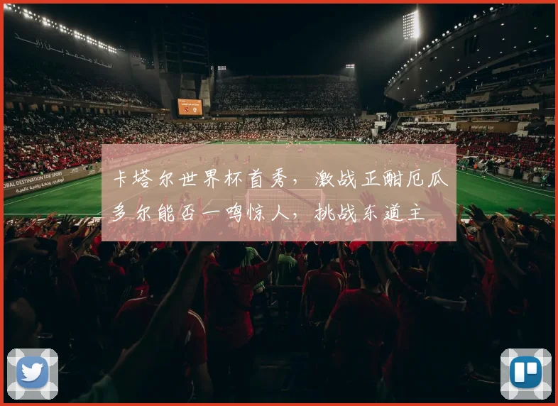 卡塔尔世界杯首秀，激战正酣厄瓜多尔能否一鸣惊人，挑战东道主